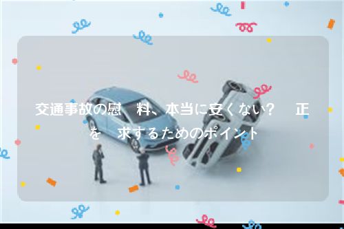 交通事故の慰謝料、本当に安くない？適正額を請求するためのポイント
